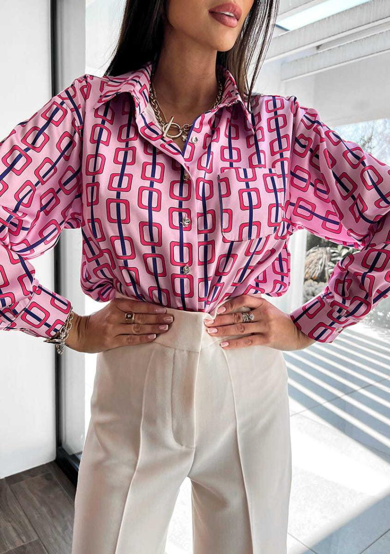 Blouse with graphic arty design | Womens Blouses & Tunics Blouses & Tunics Blouses & Tunics