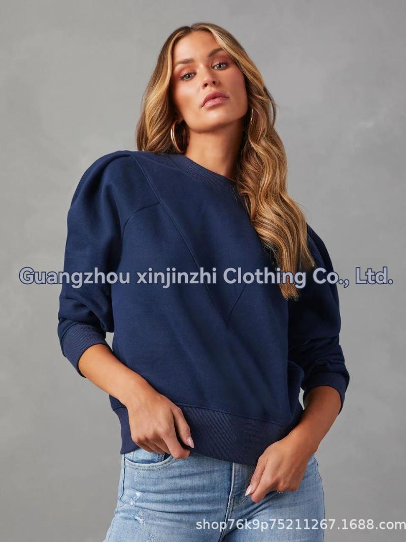 Feminine sweatshirt with shoulder yoke | Womens Pullover & Sweatshirts Clothing Pullover & Sweatshirts