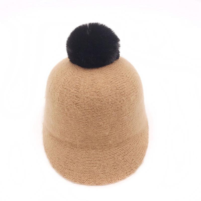 Lightly Felted Beanie with Fun Fur Pompon | Womens Mützen Accessoires Mützen