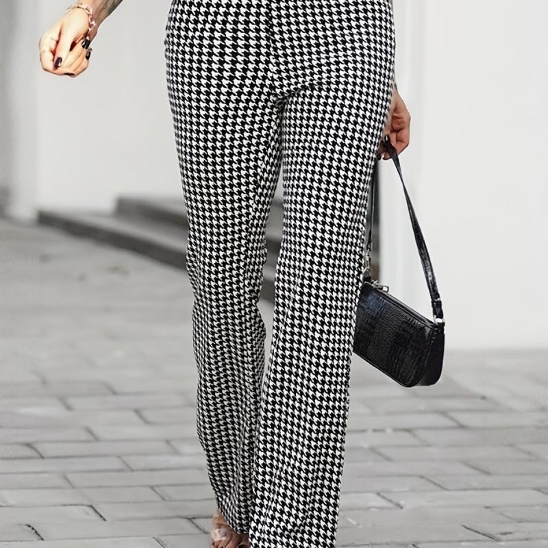 SLIVEN with Checkered Design | Womens Pants Clothing Pants