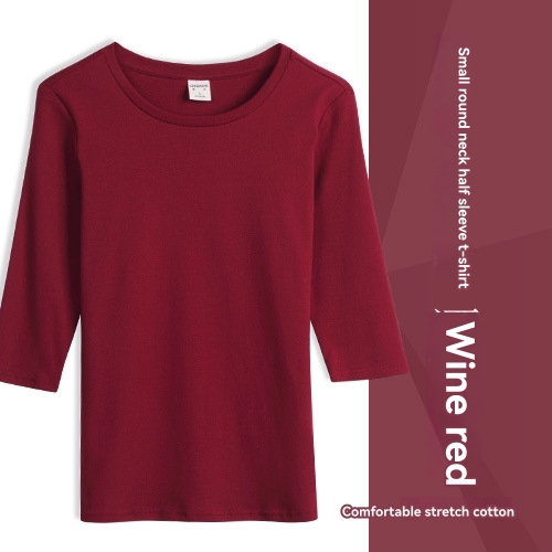 T-shirt with mid-length sleeves | Womens Shirts & Tops Clothing Shirts & Tops