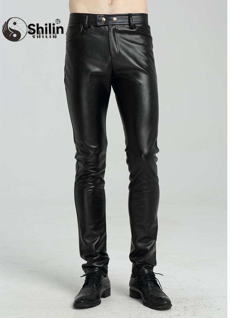 Drainpipe trousers in imitation leather | Womens Jeans Clothing Jeans